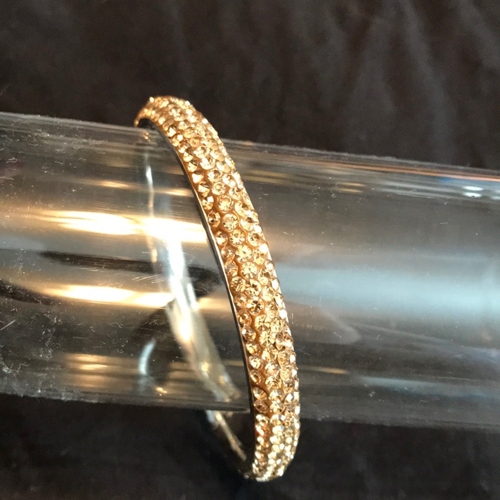 Bronze crystal bangle